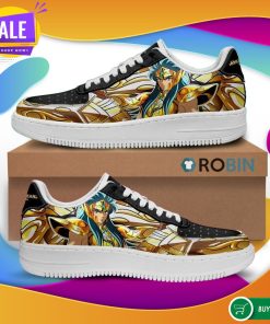 Aquarius Camus Air Force Sneakers Uniform Saint Seiya Anime Custom NAF Shoes Aquarius Camus Air Force Sneakers Uniform Saint Seiya Anime Custom NAF Shoes