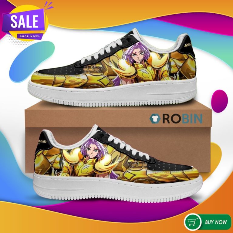 Aries Mu Air Force Sneakers Uniform Saint Seiya Anime Custom NAF Shoes