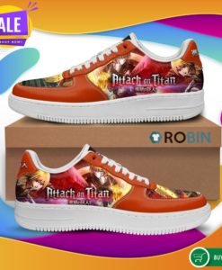 AOT Scout Regiment Air Force Sneakers Attack On Titan Anime Custom NAF Shoes  - RobinPlaceFabrics
