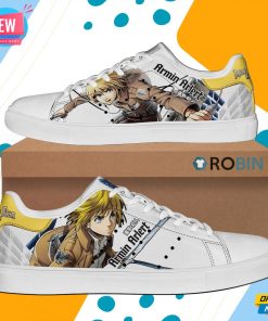 Armin Arlert Skate Shoes Attack On Titan Anime Sneaker Armin Arlert Skate Shoes Attack On Titan Anime Sneaker