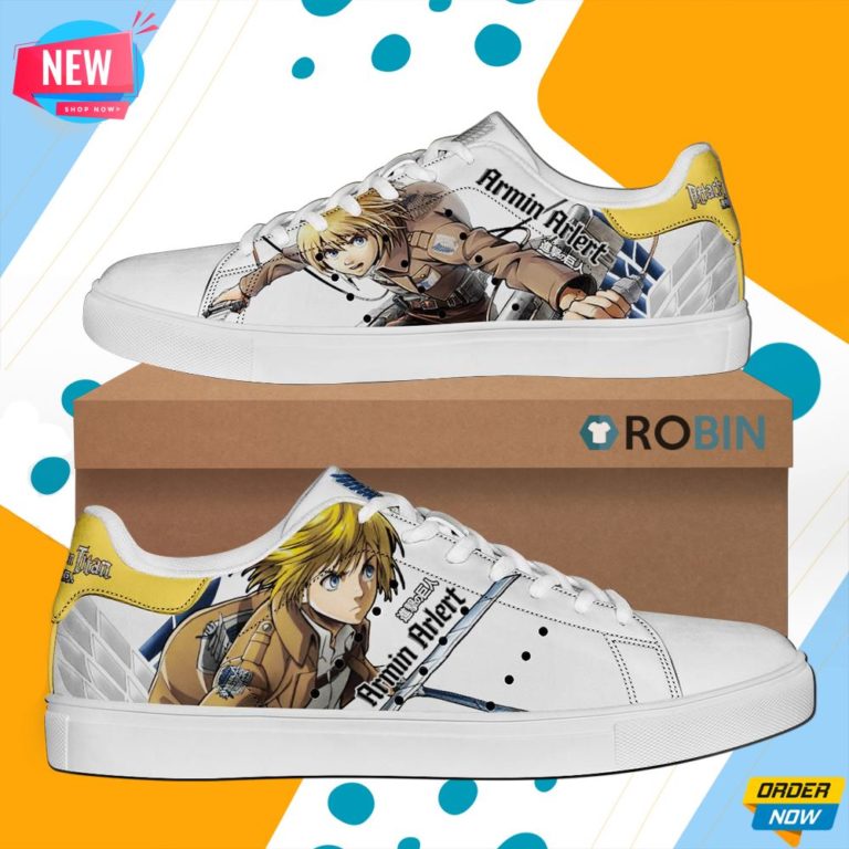 Armin Arlert Skate Shoes Attack On Titan Anime Sneaker