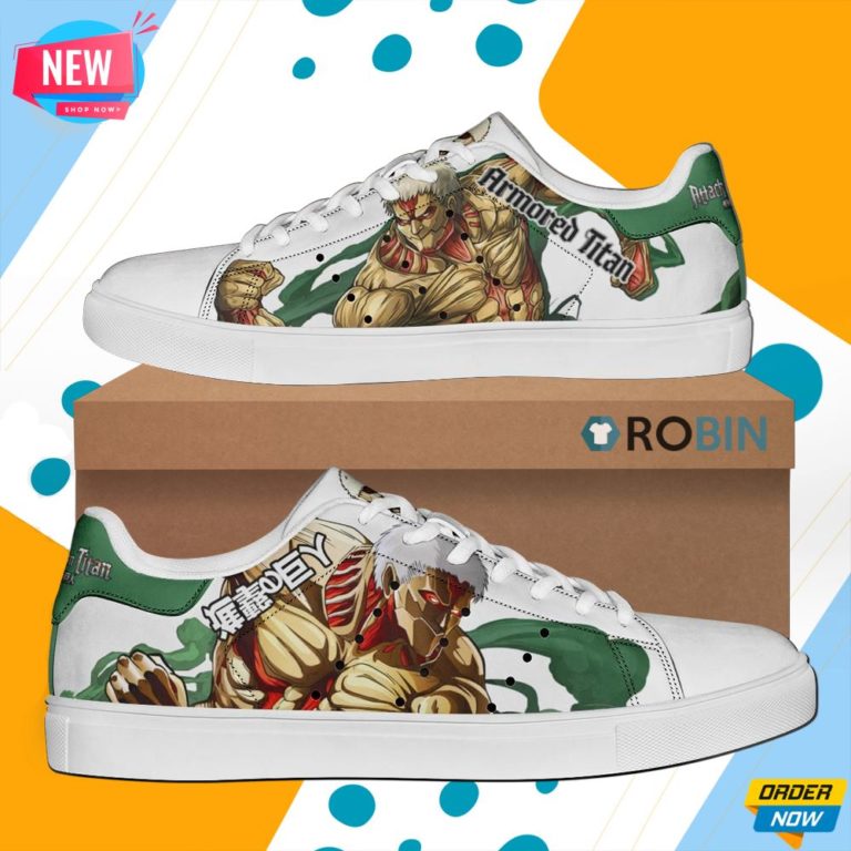 Armored Titan Skate Shoes Uniform Attack On Titan Anime Sneaker