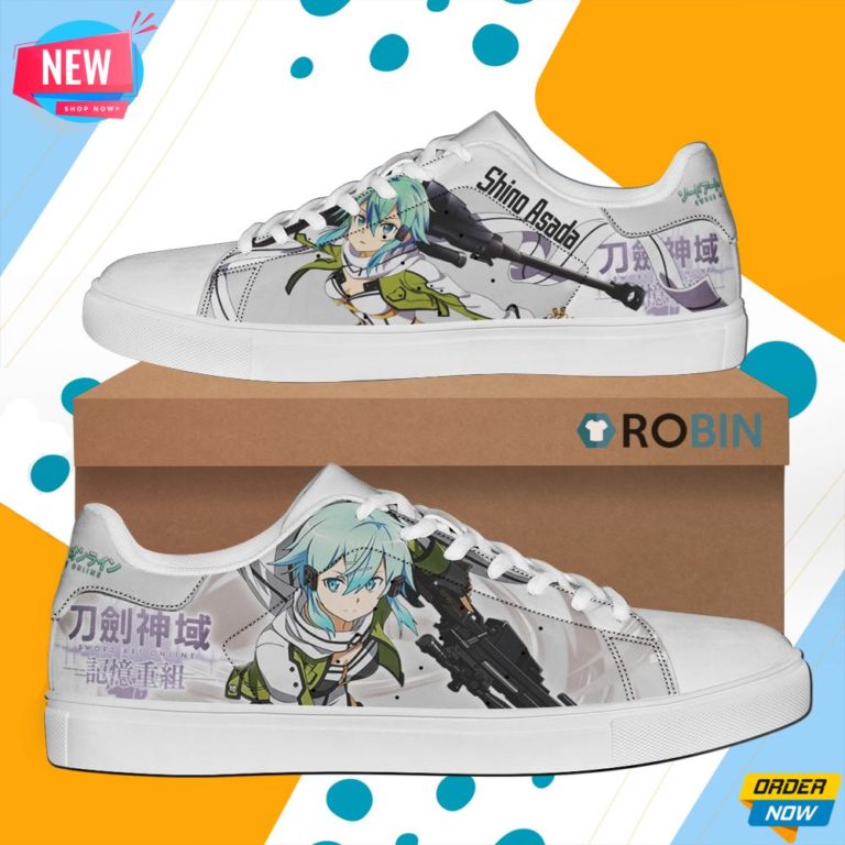 Asada Shino Skate Shoes Sinon Sword Art Online Anime Sneaker