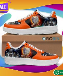 Attack On Titan Air Force Sneakers AOT Anime Custom NAF Shoes Attack On Titan Air Force Sneakers AOT Anime Custom NAF Shoes