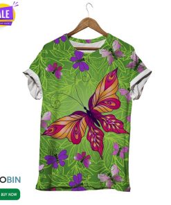 Celine Butterfly Drawing  3D All Over Print T-Shirt