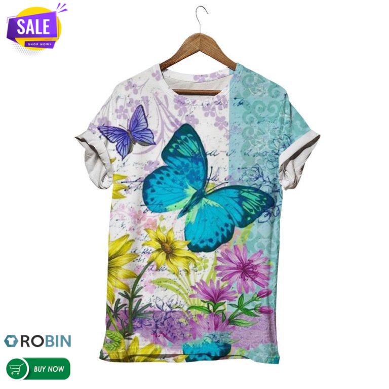 Dashing Butterfly  3D All Over Print T-Shirt