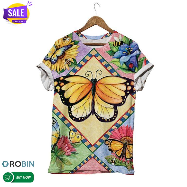 Trendy Butterfly  3D All Over Print T-Shirt