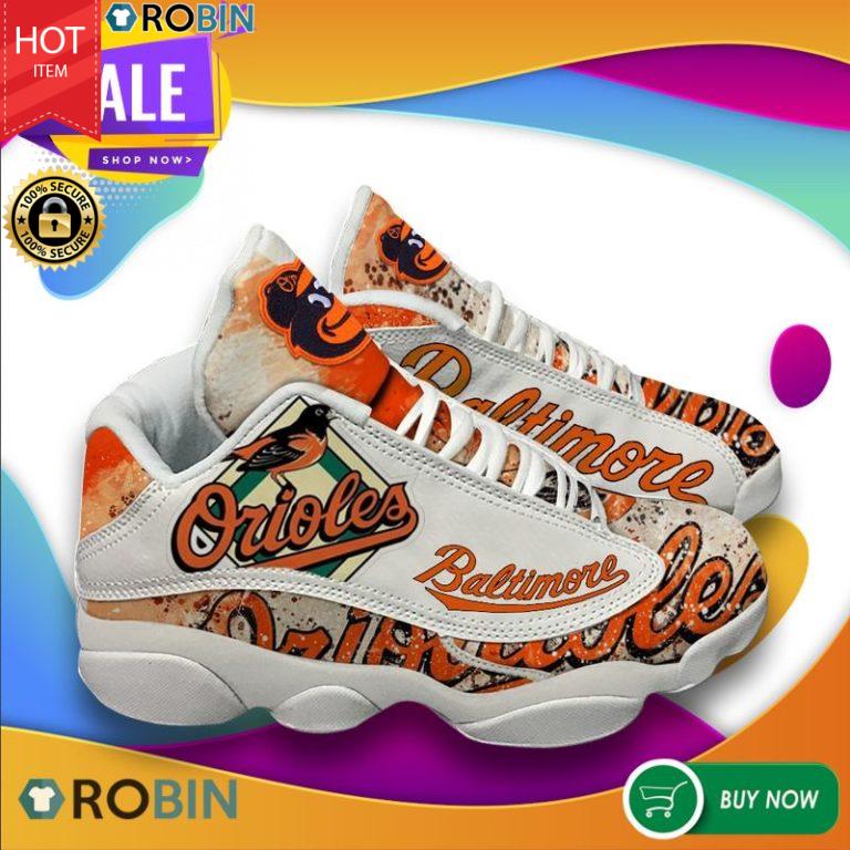 Baltimore Orioles Baseball Team Air Jordan 13 Sneakers