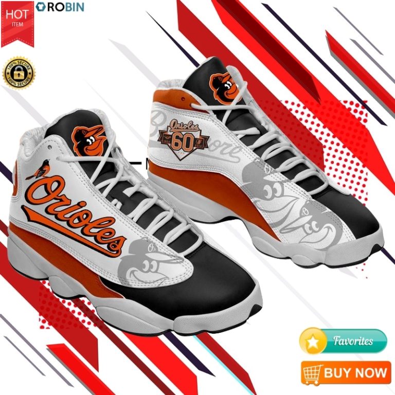 Baltimore Orioles Sneakers Baseball Sneaker Jordan 13 Shoes