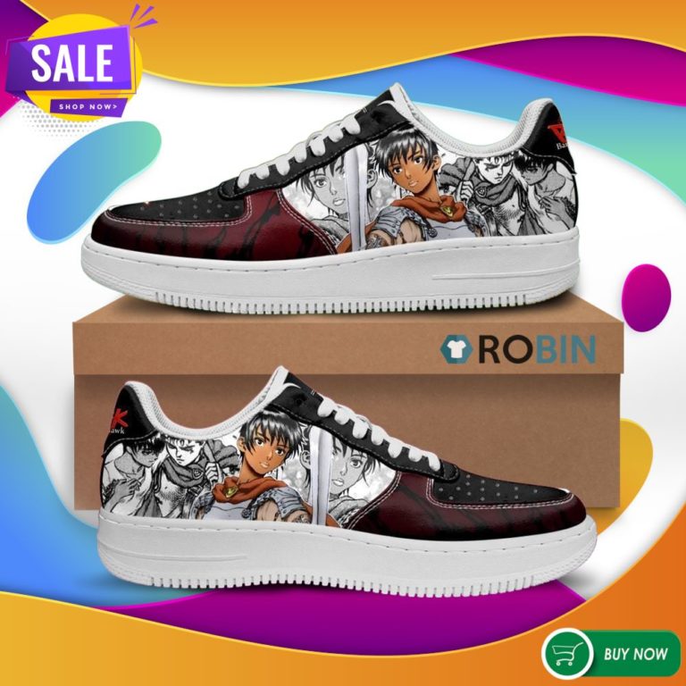 Berserk Casca Air Force Sneakers Berserk Anime Custom NAF Shoes Mixed Manga