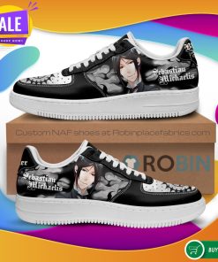 Black Butler NAF Shoes Sebastian Michaelis Air Force Sneakers Anime NAF Shoes
