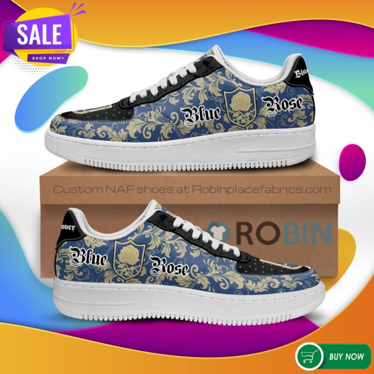 Black Clover NAF Shoes Magic Knights Squad Blue Rose Air Force Sneakers Anime