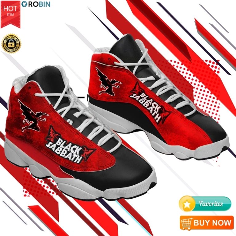 Black Sabbath Rock Band Sneakers Hard Rock Jordan 13 Shoes