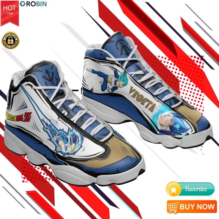 Blue Vegeta Sneakers Jordan 13 Shoes