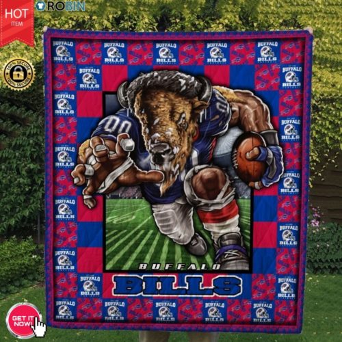 Buffalo Bills Football Quilt Blanket RobinPlaceFabrics