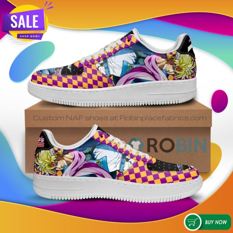 Caesar Anthonio Zeppeli Air Force Sneakers JoJo Anime NAF Shoes
