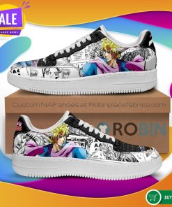 Caesar Zeppeli Air Force Sneakers Manga Style JoJo’s Anime NAF Shoes