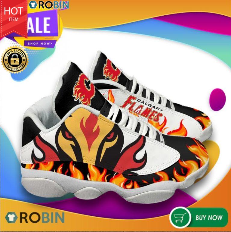 Calgary Flames Shoes Air Jordan 13 Sneakers