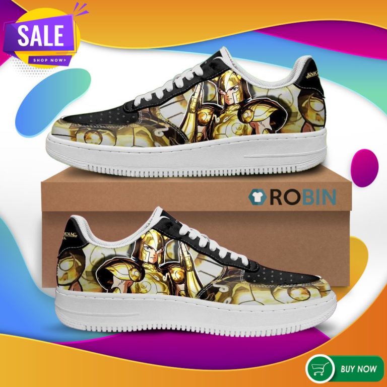 Capricorn Shura Air Force Sneakers Uniform Saint Seiya Anime Custom NAF Shoes
