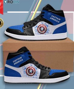 Captain America Marvel Shoes – Jordan 1 High Sneaker