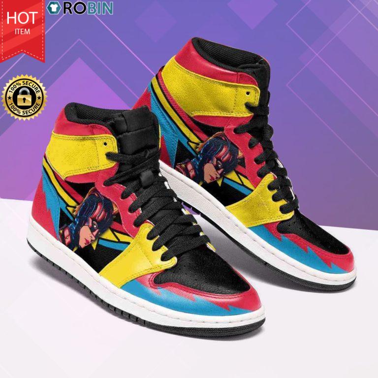 Captain Marvel Marvel Shoes – Jordan 1 High Sneaker
