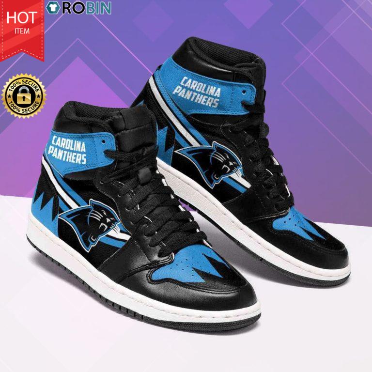 Carolina Panthers Nfl Football Shoes – Jordan 1 High Sneaker