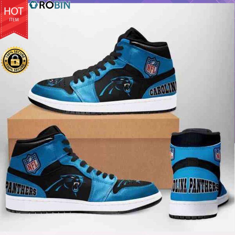 Carolina Panthers Nfl Shoes – Jordan 1 High Sneaker