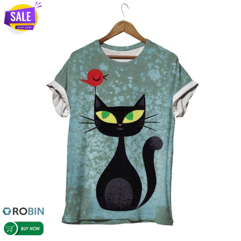 Cat Lover Basic  3D All Over Print T-Shirt