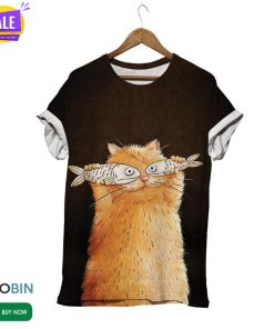 Chubby Cat  3D All Over Print T-Shirt