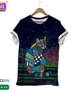 Color Puzzle Kitten Navy Tees 3D All Over Print T-Shirt Color Puzzle Kitten Navy Tees 3D All Over Print T-Shirt