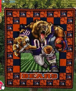 Chicago Bears Football Quilt Blanket Chicago Bears Football Quilt Blanket