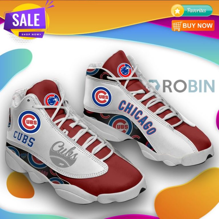 Chicago Cubs Air Jordan 13 Shoes Football Sneakers