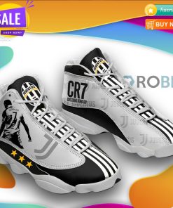 Christiano Ronaldo And Juventus Football Team Air Jordan 13 Shoes