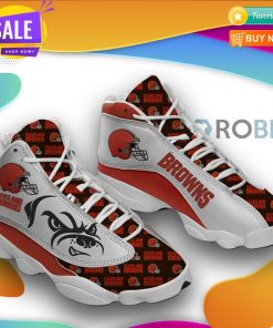 Cleveland browns air jd13 jordan 13 sneakers 092  Cleveland browns, Cleveland  browns football, Custom tennis shoes