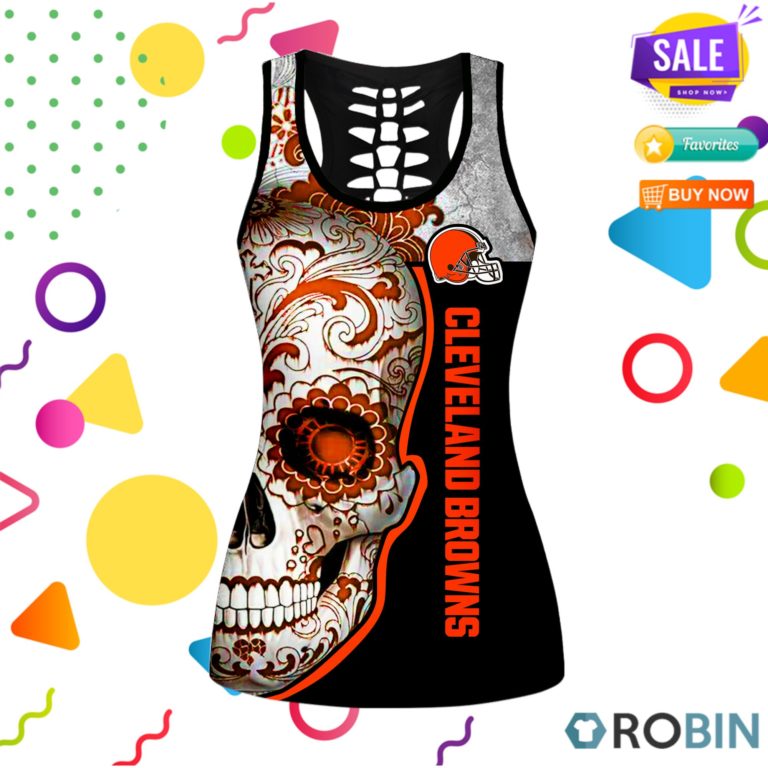 Cleveland-Browns-New-Skull-Hollow-Tanktop-&-Legging-Set