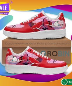 Code 002 Darling In The Franxx NAF Shoes Zero Two Air Force Sneakers Anime NAF Shoes