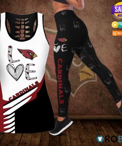 Arizona Cardinals Love Hollow Tanktop & Legging Set Arizona Cardinals Love Hollow Tanktop & Legging Set