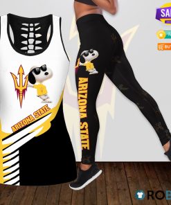 Arizona State Sun Devils Snoopy Hollow Tanktop & Legging Set Arizona State Sun Devils Snoopy Hollow Tanktop & Legging Set
