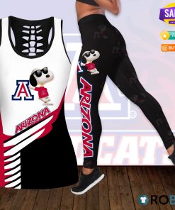 Arizona Wildcats Snoopy Hollow Tanktop & Legging Set Arizona Wildcats Snoopy Hollow Tanktop & Legging Set