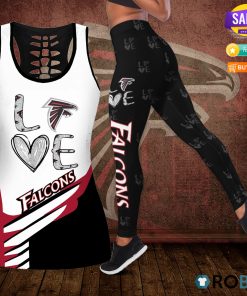 Atlanta Falcons Love Hollow Tanktop & Legging Set Atlanta Falcons Love Hollow Tanktop & Legging Set