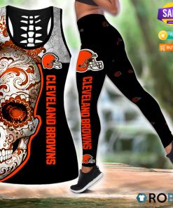Cleveland-Browns-New-Skull-Hollow-Tanktop-&-Legging-Set Cleveland-Browns-New-Skull-Hollow-Tanktop-&-Legging-Set