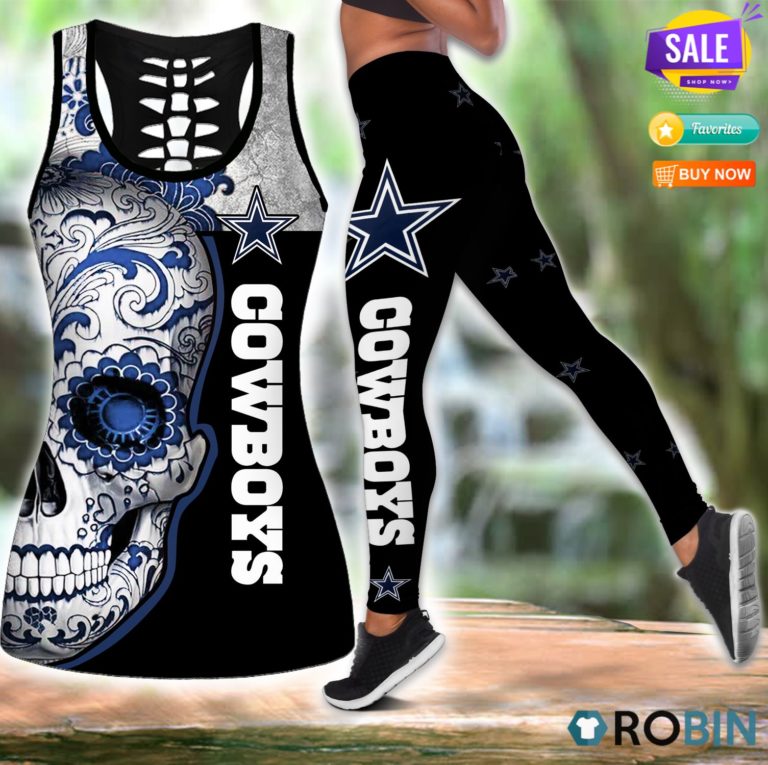 Dallas Cowboys New Skull Hollow Tanktop & Legging Set