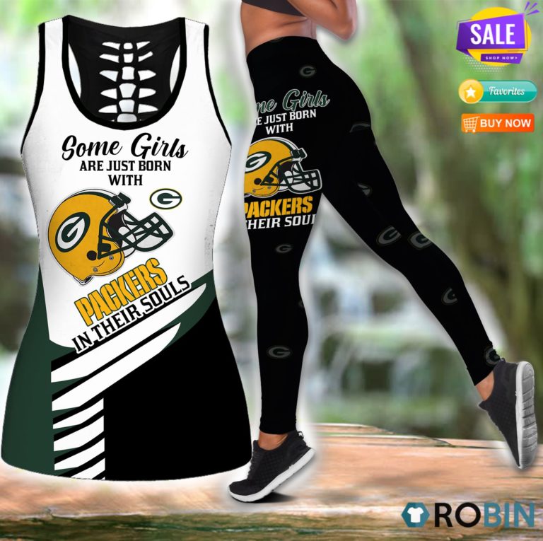 Green Bay Packers In Souls Some Girls Hollow Tanktop & Legging Set