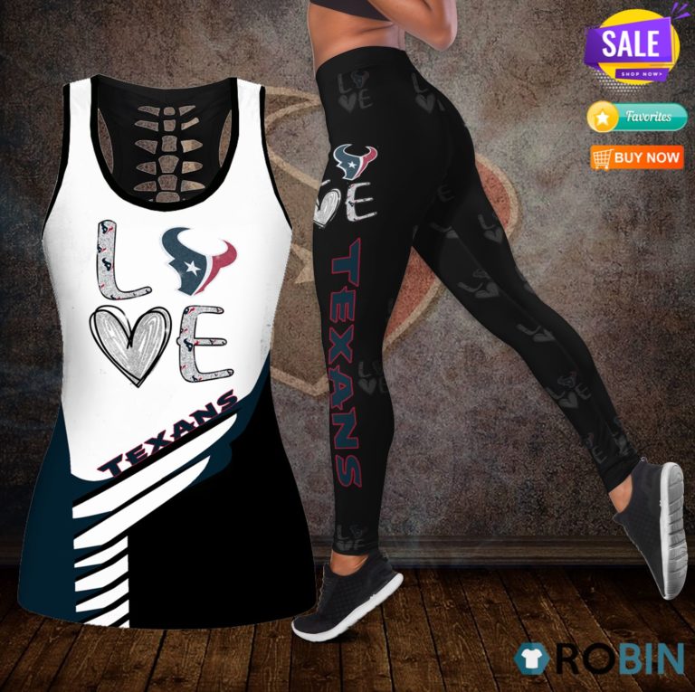 Houston Texans Love Hollow Tanktop & Legging Set