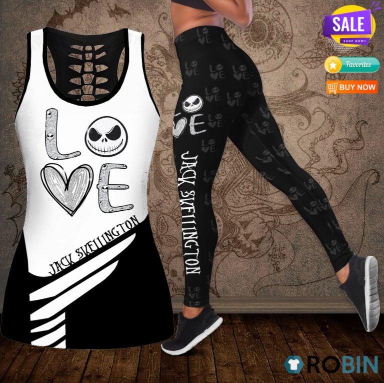 Jack Skellington Love Hollow Tanktop & Legging Set
