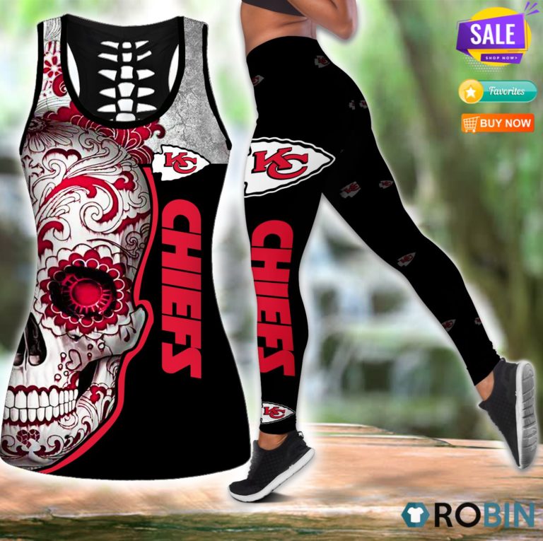 Kansas City Chiefs New Skull Hollow Tanktop & Legging Set