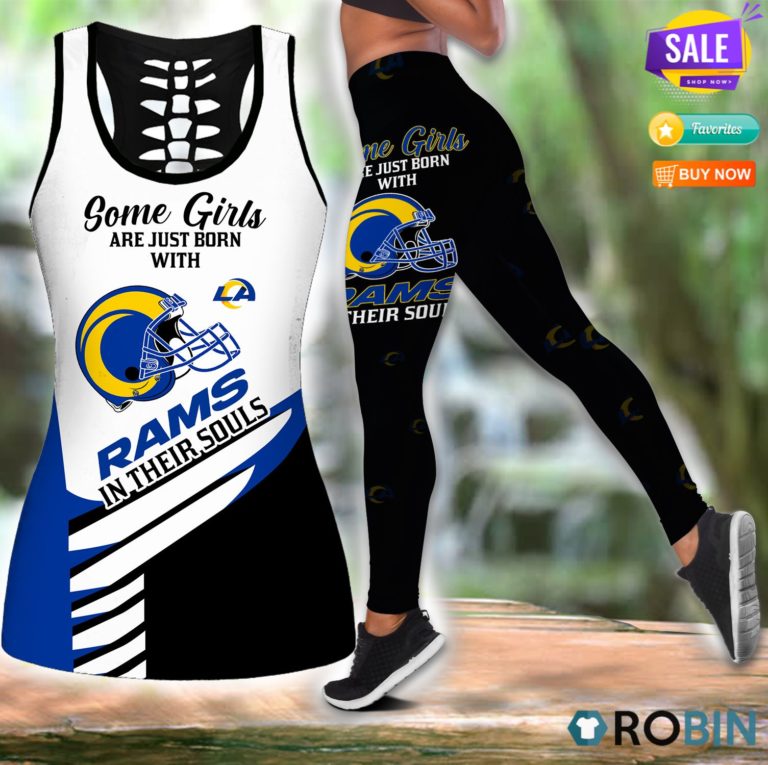 Los Angeles Rams In Souls Some Girls Hollow Tanktop & Legging Set