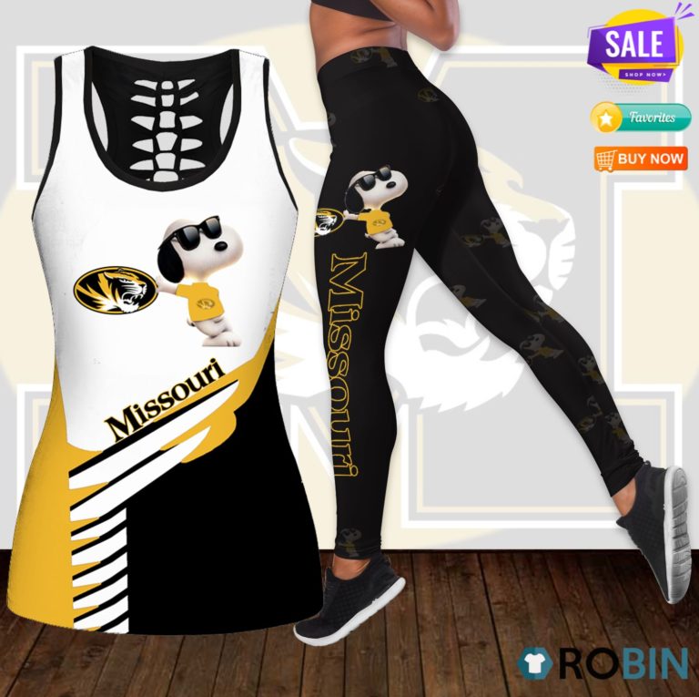 Missouri Tigers Snoopy Hollow Tanktop & Legging Set