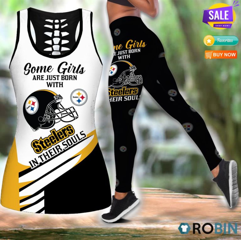Pittsburgh Steelers In Souls Some Girls Hollow Tanktop & Legging Set