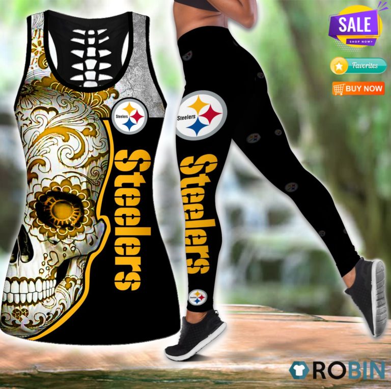 Pittsburgh Steelers New Hollow Tanktop & Legging Set
